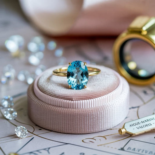 Estimer valeur bague aigue-marine : guide complet