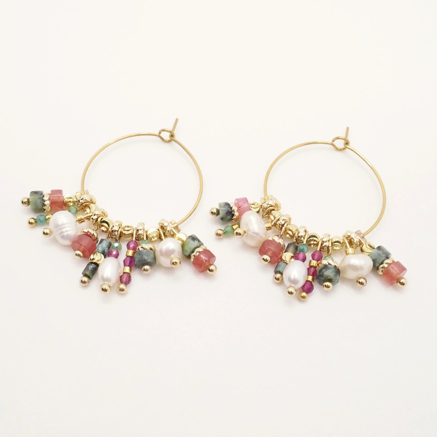 Boucles d'oreilles Grace Rouge