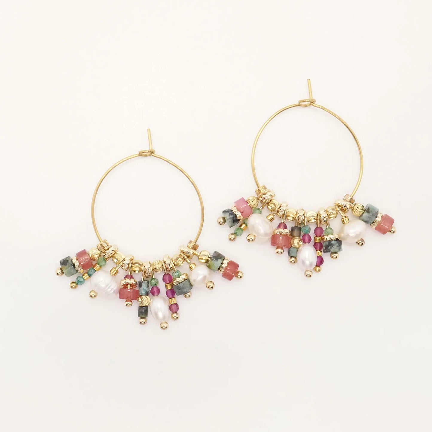 Boucles d'oreilles Grace Rouge