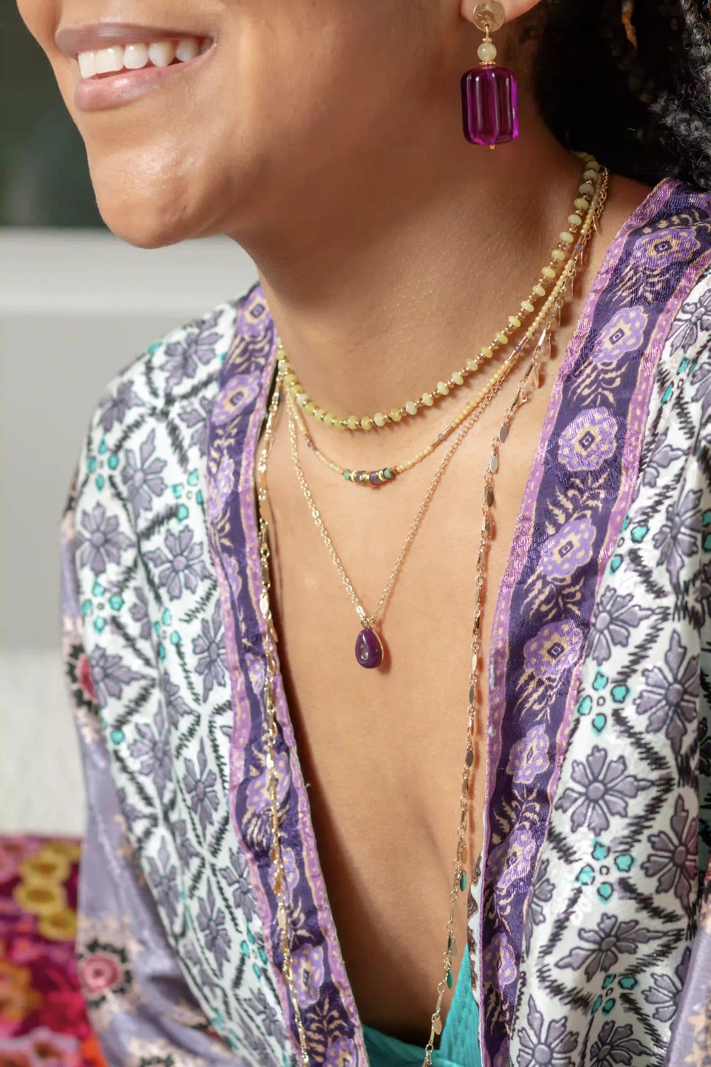 Gold plated pendant necklace