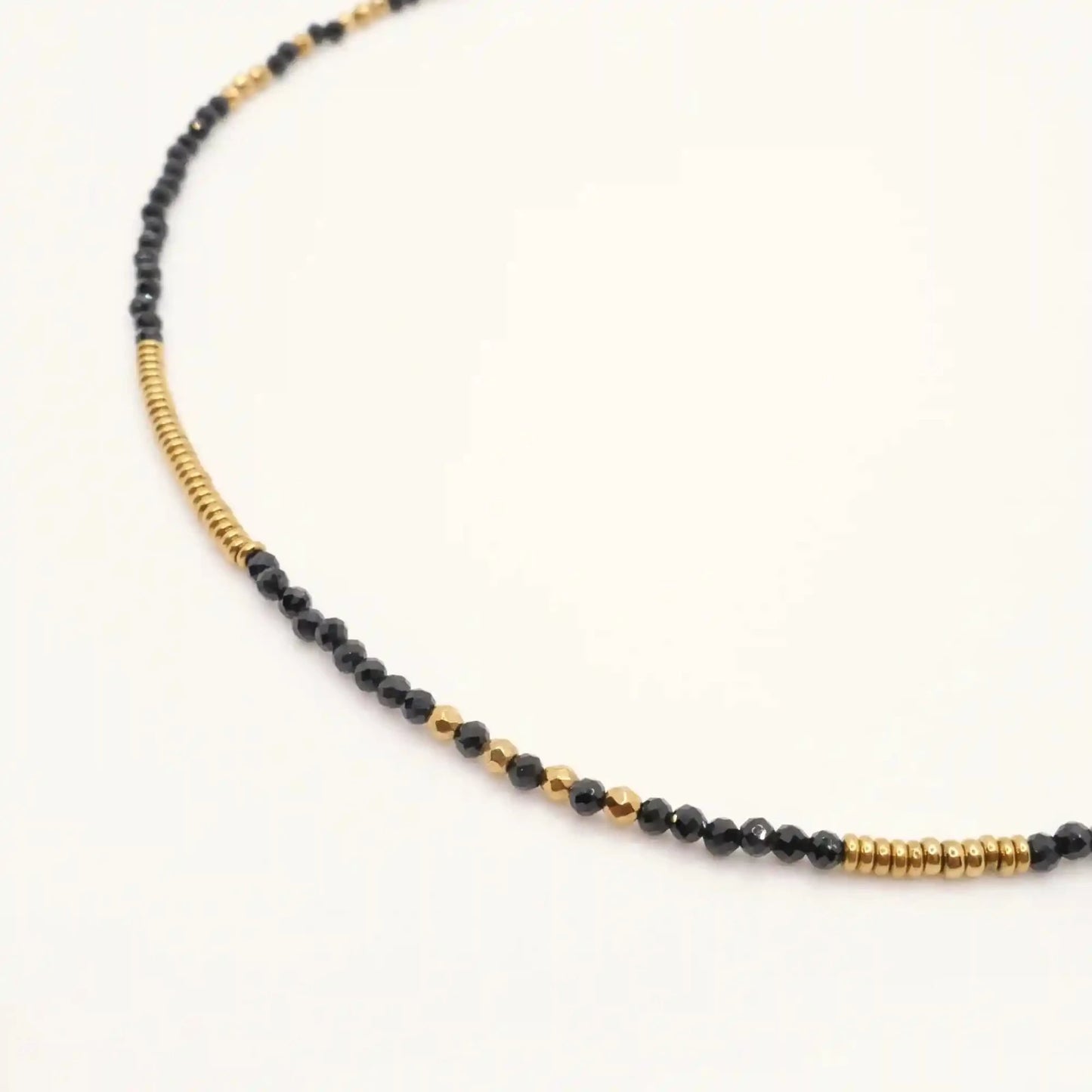 collier femme noir