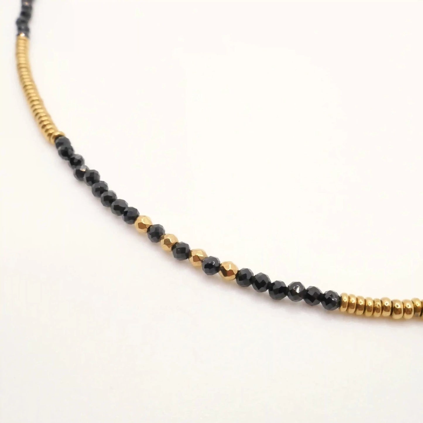 collier femme noir