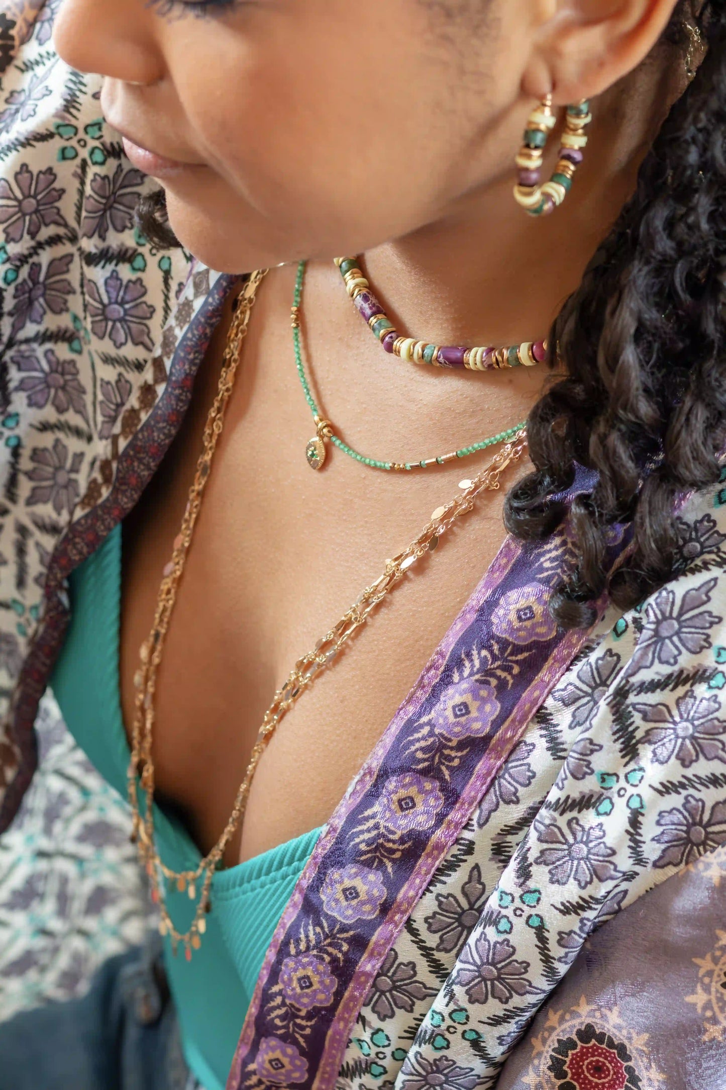 Collier Ezra vert