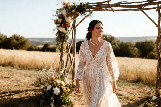 Robe mariage bohème chic - Cloralys Bijoux