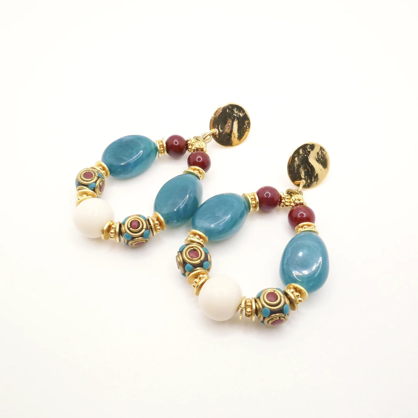 Boucles d'oreilles Esmée bleues