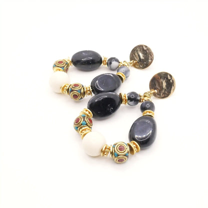 Boucles d'oreilles Esmée noires