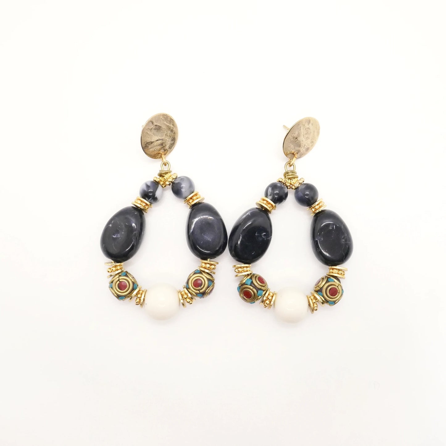 Boucles d'oreilles Esmée noires