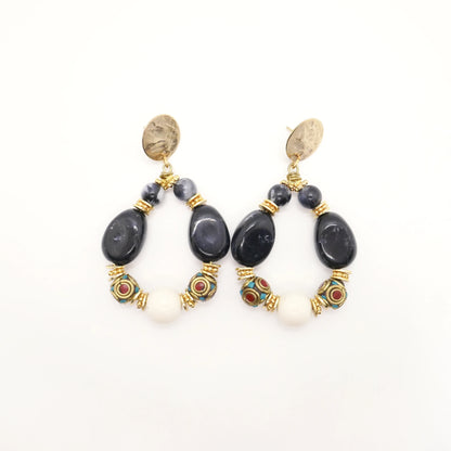 Boucles d'oreilles Esmée noires