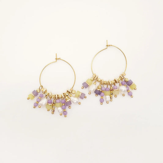 Boucles d'oreilles Grace Violet