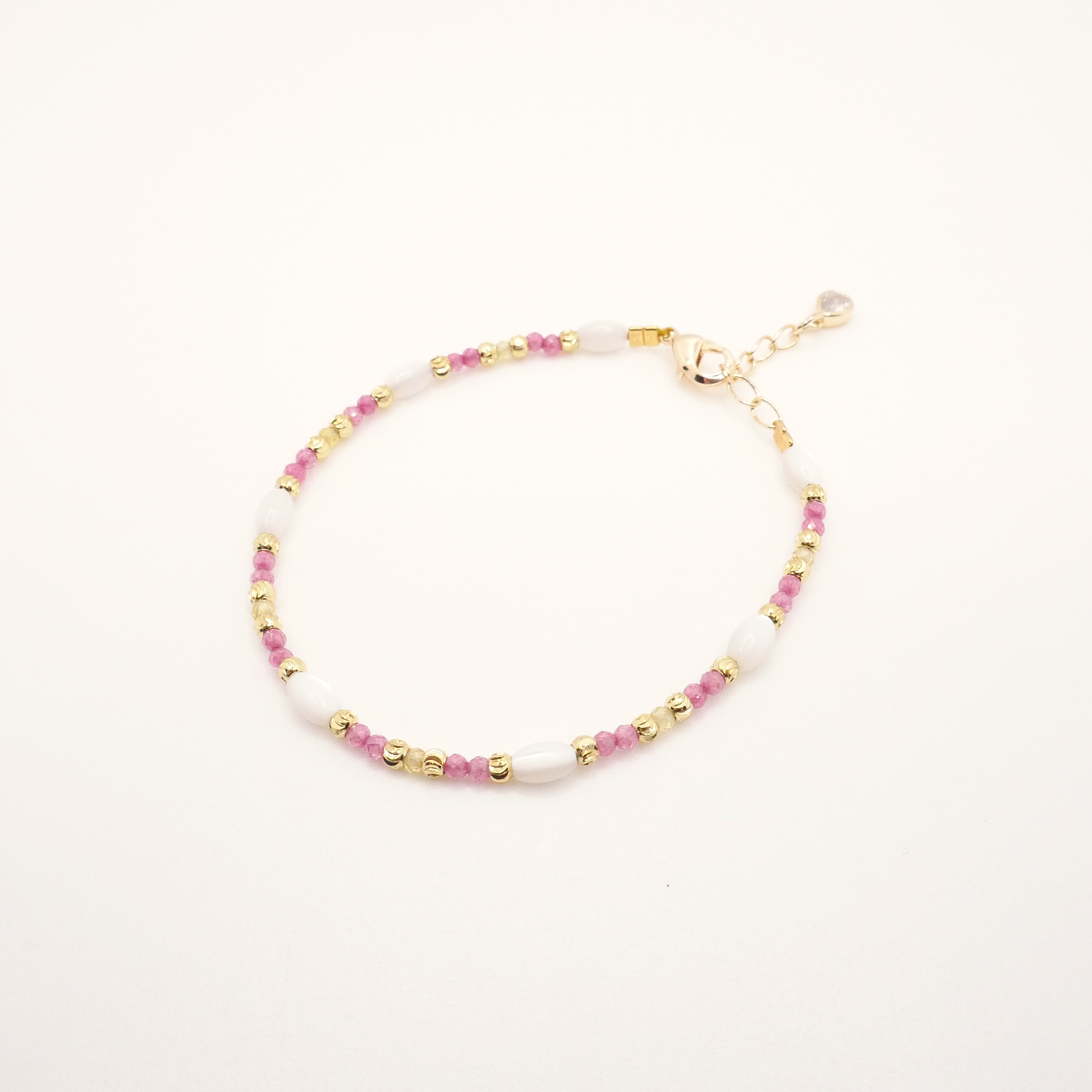 bracelet rose or et nacre pour femme