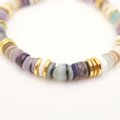 Handmade bracelet in multicolored beads - Cloralys Bijoux
