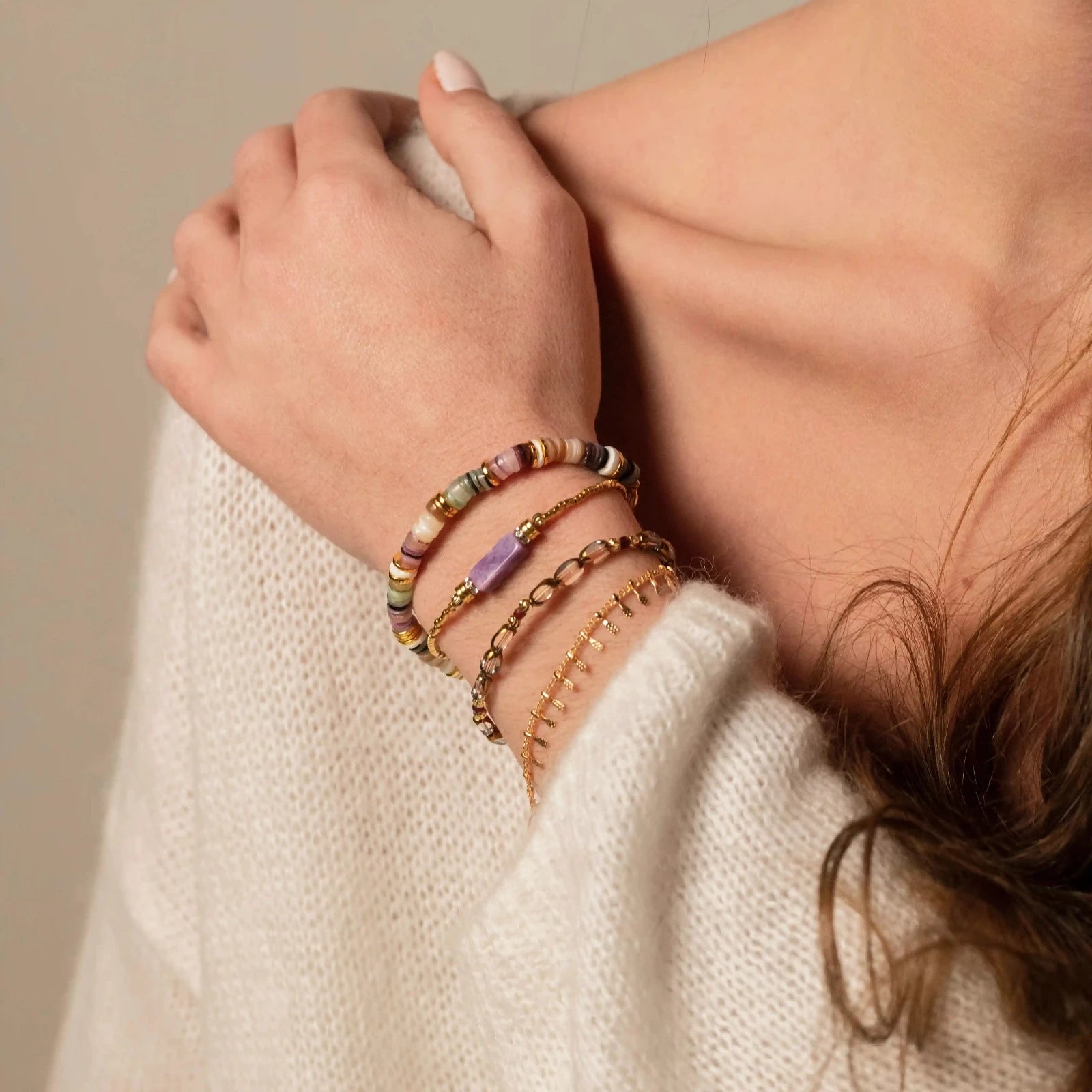 Femme Bracelets du quotidien Extérieur Couleur monochrome Bracelet |  Bijoux, Bijoux mode, Bijoux victoria